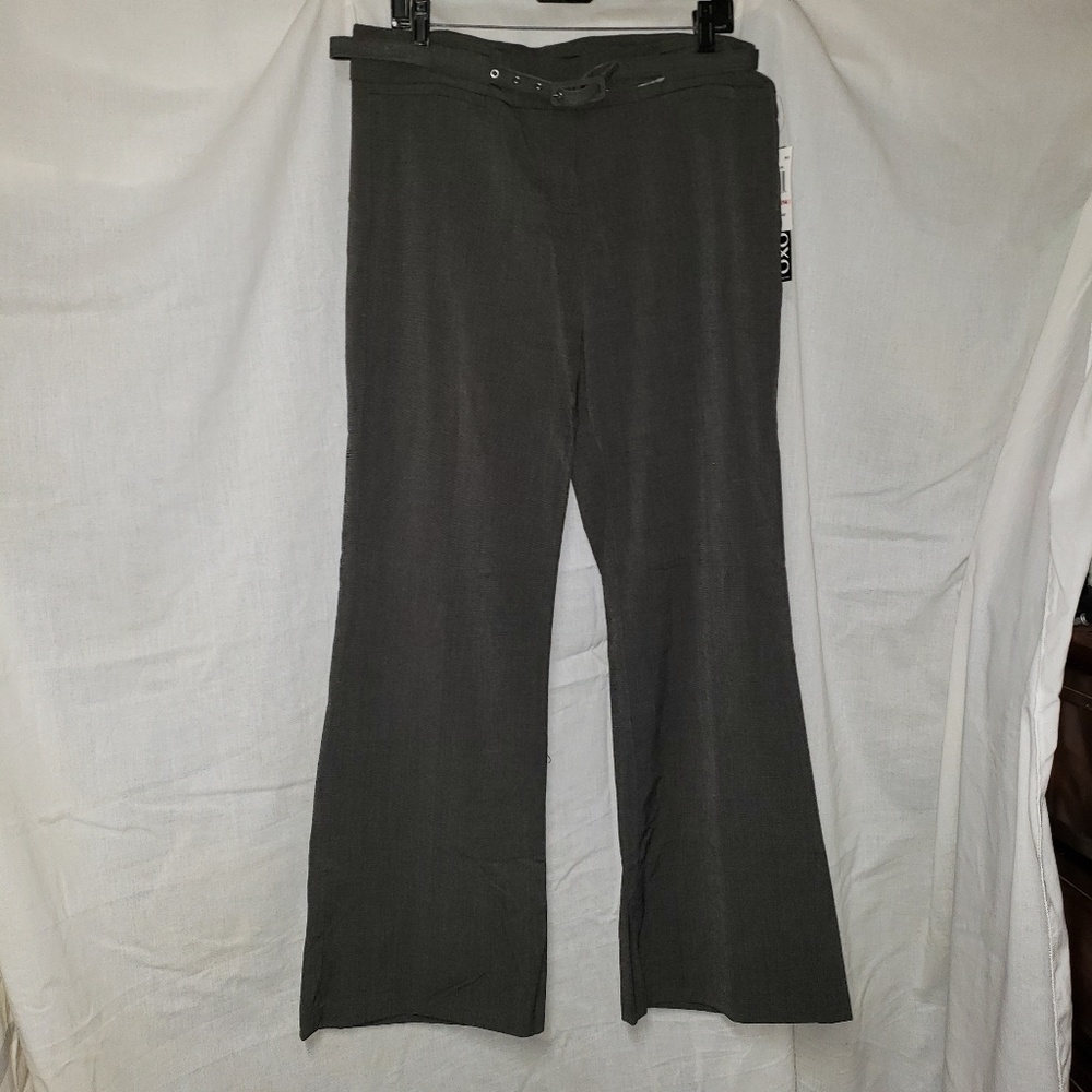Wide leg slacks with belt